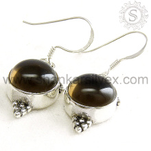 Ultimate Smoky Quartz Gemstone 925 Silver Jewelry Wholesale Earring ERCB1453-7
